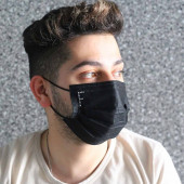 Swarovski Taşlı Harf Baskılı Maske (F) (100 Adet) - 1