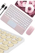 Bluetooth Touchpad Klavye 10.9 inch Kablosuz Wifi Q Klavye Slim - 4