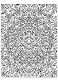 Zor Mandalalar Boyama Kitabı Arkası Boş   Spiralli thumbnail 2