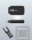 Yüksek Hızlı 1200 Mbps Çift Bant USB WiFi Adaptör – Güçlü Sinyal, Geniş Uyumluluk - 5