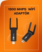 Tak-Çalıştır Özellikli Çift Bant WiFi Adaptör – 1200 Mbps - 1