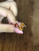 Doğal Taş Akik Oval Üçlü Doğal Taşlı Antik Model Kadın Ayarlanabillir Yüzük euy76a thumbnail 3