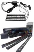 12'Lİ Şerit Led Işık RGB Sese ve Müziğe Duyarlı Araç İçi Ayak Altı - 4