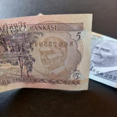 Escoine Koleksiyon 3996368f6c28b9c41a 6.Emisyon 5türk-lirası seri takipli CA/ÇİL eski kağıt para thumbnail 3