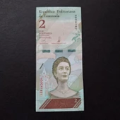 Escoines Koleksiyon 3996368f6b863e7679 2018 Venezuela 2 Bolivar ÇİL kağıt para thumbnail 5