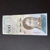 Escoines Koleksiyon 3996368f6b95895490 2017 Venezuela 500 Bolivar ÇİL kağıt para - 4