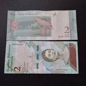 Escoines Koleksiyon 3996368f6b863e7679 2018 Venezuela 2 Bolivar ÇİL kağıt para thumbnail 1