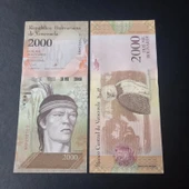 Escoines Koleksiyon 3996368f6c9f564da2 Venezuela 2000Bolivar Çil eski yabancı kağıt para thumbnail 1