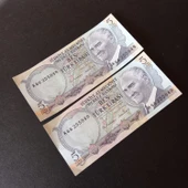 Escoine Koleksiyon 3996368f6c28b9c41a 6.Emisyon 5türk-lirası seri takipli CA/ÇİL eski kağıt para thumbnail 4