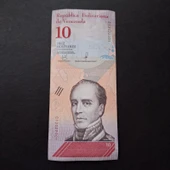 Escoines Koleksiyon 3996368f620ef58e31 2018 Venezuela 10Bolivar ÇİL kağıt para - 3