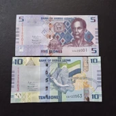 Escoines Koleksiyon 3996368f63b23afa0c 2022 Sierra 5/10 leones takım ÇİL kağıt para thumbnail 1