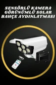 Solar Lamba Kamera Görünümlü Duvar Lambası Dönebilen Bahçe Aydınlatması - 5