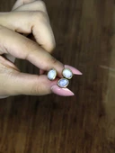 Doğal Taş Aytaşı Üçlü Doğal Taşlı Antik Model Kadın Ayarlanabillir Yüzük euy76ay thumbnail 3