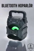 Işıklı Bluetooth Hoparlör Müzik ve Renkli Işık Taşınabiilir - 1