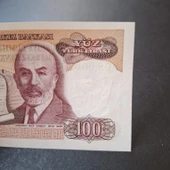 Escoines Koleksiyon 3996368f6c0bb2e764 F09 000363 7.Emisyon 100Lira ÇİL kağıt para thumbnail 3