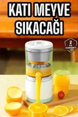 Katı Meyve Sıkacağı Taşınabilir USB Şarjlı Pratik Paslanmaz Çelik Bıçaklı - 1