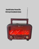 Taşınabilir Kamp Hoparlörü – Solar Şarjlı, Şömine Efektli, 7W Güçlü Ses - 4