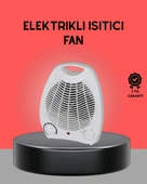 Mini Elektrikli Isıtıcı 2000W – Termostatlı Fanlı Isıtma, Taşınabilir Tasarım - 1