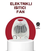 2000W Taşınabilir Elektrikli Fanlı Isıtıcı – Hızlı Isınma, Kompakt Boy - 1