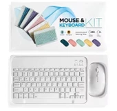 pilelistore ZR20Km Beyaz Kablosuz Klavye Mouse Set - 1