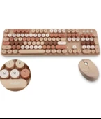 pilelistore Mofii Kahverengi Sweet Dm Combo Klavye Mouse Set - 1