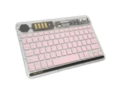 pilelistore ZR612 Rgb Şeffaf Pembe Bluethooth Klavye - 1