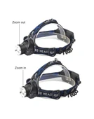 pilelistore PS-XQ-19 T6 Orjinal 800 Lümen Profesyonel T6 Şarjlı Zoomlu Kafa Lambası thumbnail 4