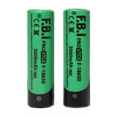 pilelistore F.B.I VTC6 18650 3.7V 3000mAh 30A Li-ion Şarjlı Pil + Pil Taşıma Kutusu 2'li SET - 1