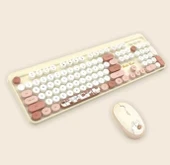 pilelistore Hello Bear Sütlü Çay Klavye Mouse Set - 1