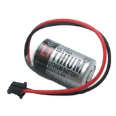 pilelistore ER3V 3.6V 1/2AA Size Lithium Pil - Siyah Soket - 1