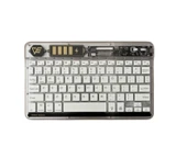 pilelistore ZR612 Rgb Şeffaf Beyaz Bluethooth Klavye - 1