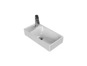 Turkuaz Sharp Etajer Uyumlu Lavabo 50*25 cm (Soldan Batarya Delikli) thumbnail 1