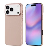 iPhone 17 Pro Max Kılıf Kablosuz Şarj Özellikli Karbon Fiber Görünümlü Nekst Kapak thumbnail 3