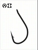 Fudo 3107 UMI TANAGO W/RING No:12 14 lü TEFLON Olta İğnesi thumbnail 1