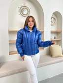 Puffer kısa mont mavi st25534 thumbnail 1