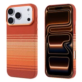 iPhone 17 Pro Kılıf Kablosuz Şarj Özellikli Karbon Fiber Görünümlü Nekst Kapak thumbnail 7