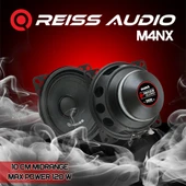 REİSS AUDİO M4NX-ÇİFTİ 240W MAX-ÇİFTİ 80W RMS-KALİTELİ-ÜST SEVİYE- 10 CM NEODYUM MİDRANGE HOPARLÖR-2 ADET - 2