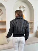 Puffer kısa mont siyah st25534 thumbnail 2