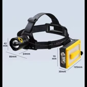 pilelistore F.B.I Pro F-3003 Alüminyum PM10-TG LED Type-C Powerbank ve Solar Şarjlı Kamp Kafa Feneri - 1