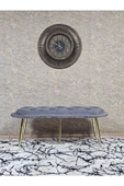 Ufo Oturak Bench - Gold Kaplama Sivriltme Ayak - Oturak - Bench - Puf - Yatak Ucu Pufu Gri Renk 100 x 50 Boyut/Ebat thumbnail 3