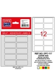 Tanex Ofis Etiketi Poşetli 23x40 Mm Beyaz Ofc-117 (10 LU PAKET) - 1