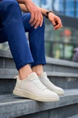 KB-X204 Kuback Bej Keten Bej Yüksek Taban Günlük Erkek Spor Ayakkabı thumbnail 1