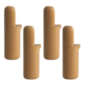 Bohem 4 ADET Kayın Bej Renk Sert Plastik Ayak 15 cm Mobilya Tekli Kanepe Koltuk Baza Yükseltme Ayağı thumbnail 8