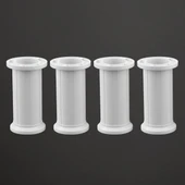 Ayarlanabilir 4 Adet 12 Cm Beyaz Plastik Ayak Dolap Mobilya Tezgah Yükseltici Yükseltme Ayağı thumbnail 1