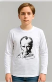 GALA ATATÜRK baskılı uzunkol ünisex çocuk tişört thumbnail 6