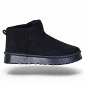 Skuaıter Rida Siyah Kadın İçi Kürklü Düz Bot thumbnail 2