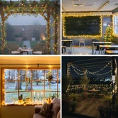 Günışığı Renk 5 Farklı Işık Modlu 10 Metre Eklemeli Dekor Boncuk Model Dekoratif Led thumbnail 4