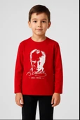 GALA ATATÜRK baskılı uzunkol ünisex çocuk tişört thumbnail 4