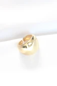 Gold Renk Ayarlanabilir Bombeli Ayna Yüzük - TJ-BYK3123 thumbnail 2