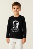 GALA ATATÜRK baskılı uzunkol ünisex çocuk tişört thumbnail 5